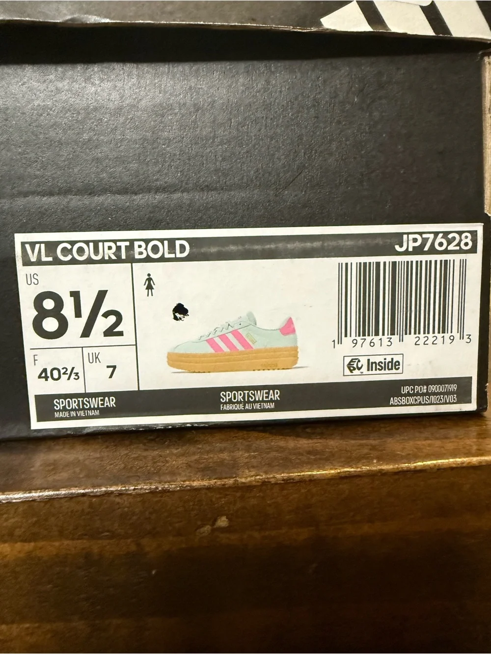 adidas VL Court Bold Women's Platform Shoes (Style Code: JP7628)